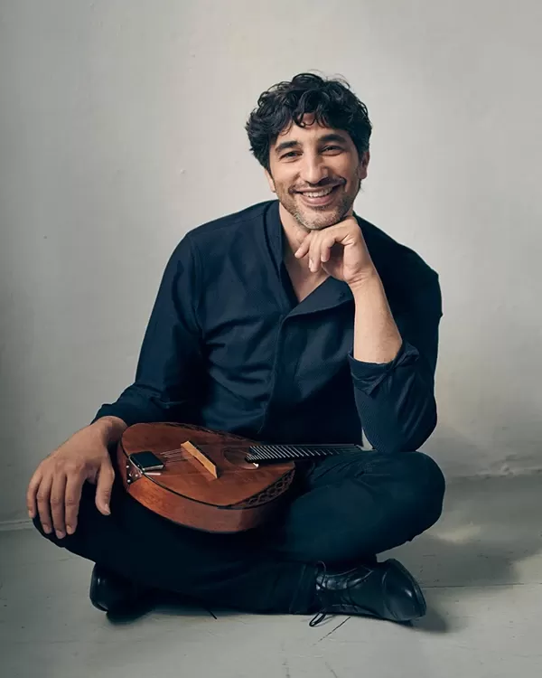 Avi Avital with his mandolin